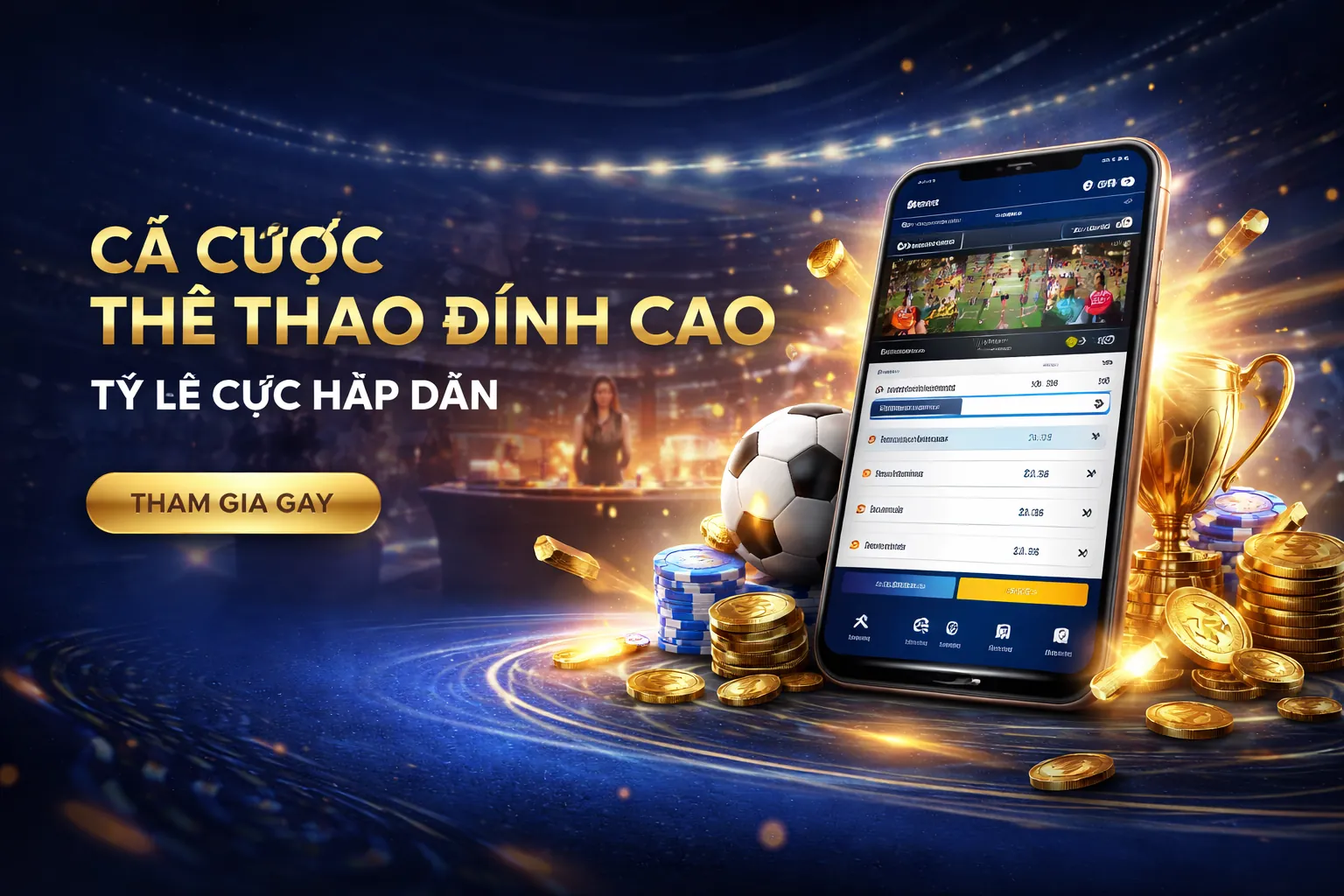 Hình ảnh tổng quan về nền tảng cá cược trực tuyến